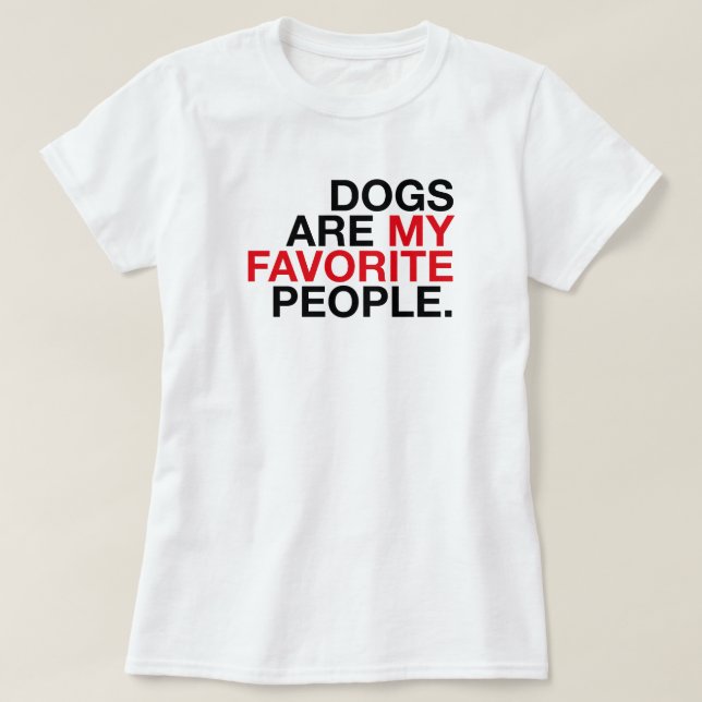 Dog are my Favorite People -Minimal Typography Tee (Design framsida)