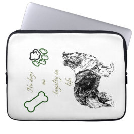 Dog art laptop fodral