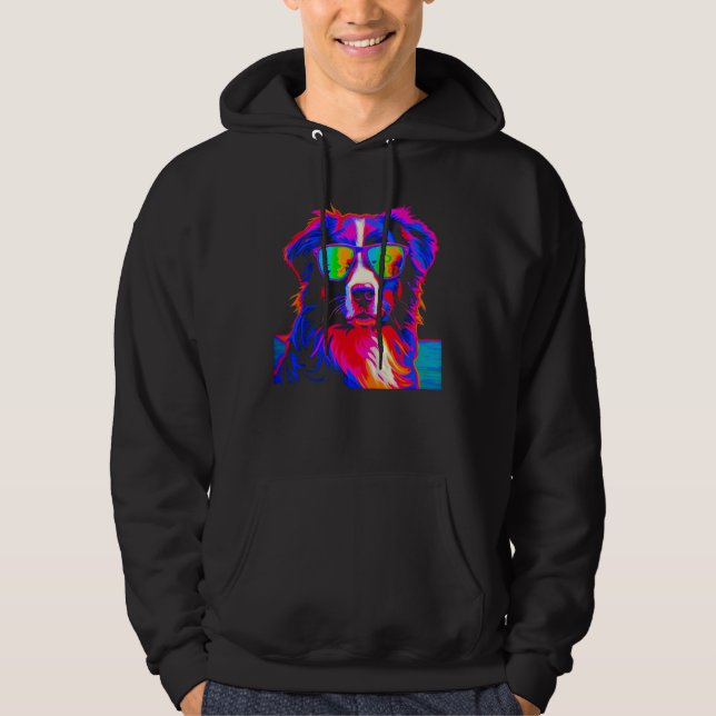 Dog Australian Shepherd Summer Hoodie (Framsida)