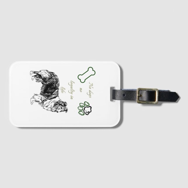 Dog  bagagebricka (Framsida horisontal)