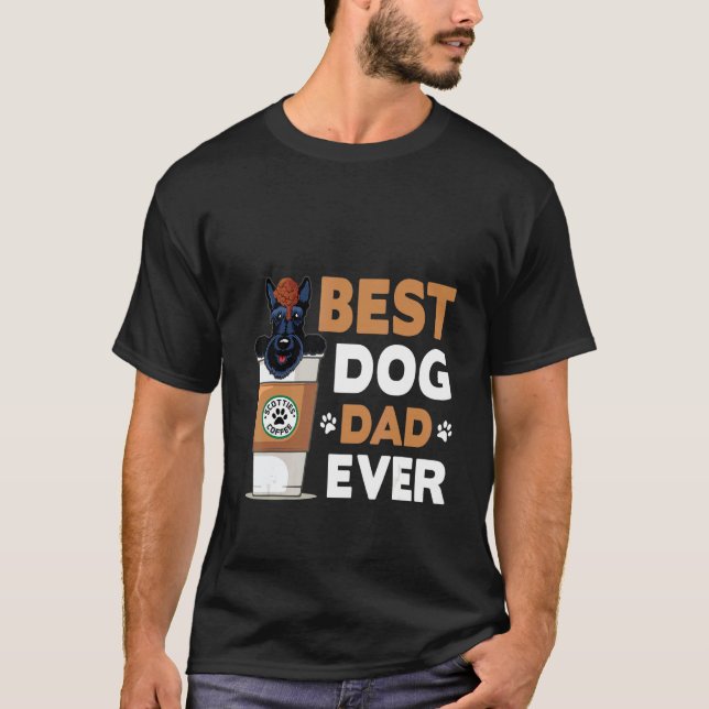 Dog    Best Dog Dad Ever T Shirt (Framsida)