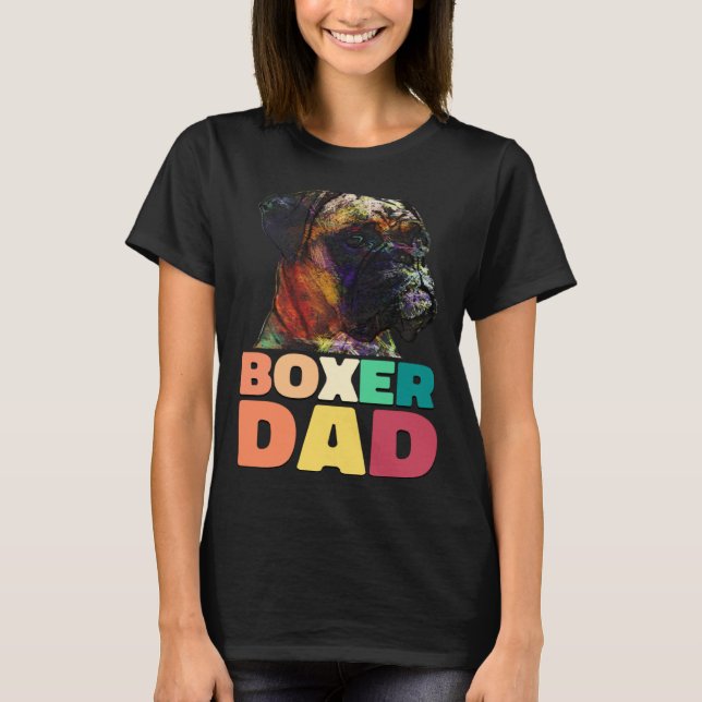 Dog Boxer Dad Boxer Owner T Shirt (Framsida)