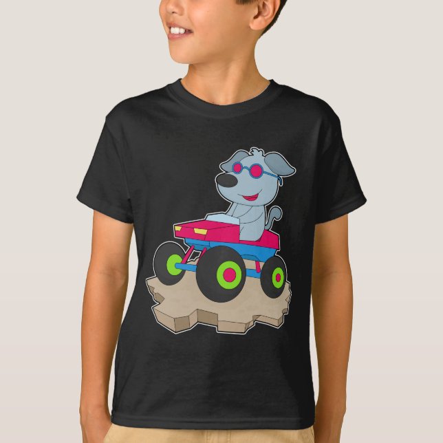 Dog Car T Shirt (Framsida)