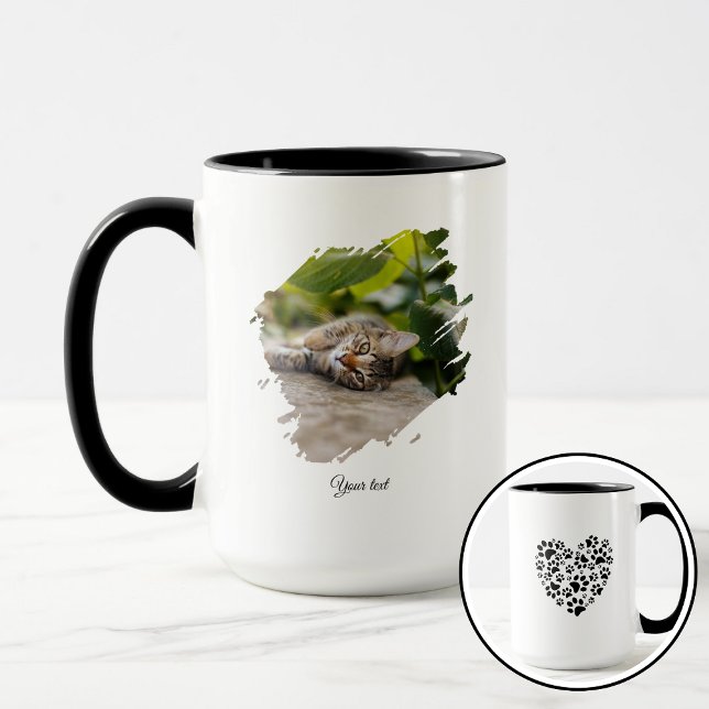 Dog Cat Pet Paw Custom Photo Valentine's Day Love Mugg (Skapare uppladdad)