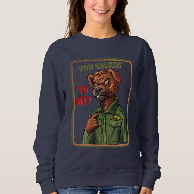 Dog Character with Iconic Movie Quote T Shirt (Framsida)