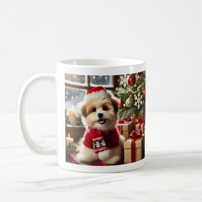 (Dog ♥️ Christmas) Classic Mug, 11 oz Kaffemugg (Vänster)