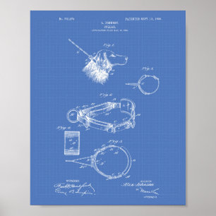 Dog Collar 1904 Patent Art Blueprint Poster