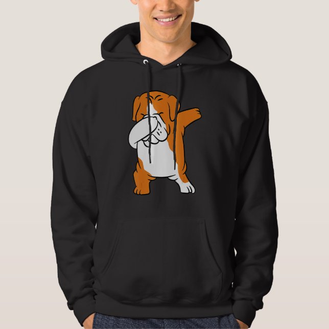 Dog  Cool English Bulldog 5 Hoodie (Framsida)