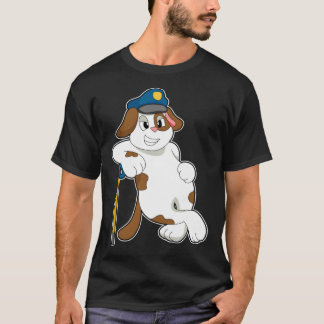 Dog Cop Baton Police T Shirt