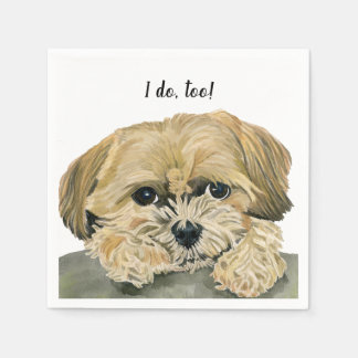  Dog Custom Cocktail Napkin Pappersservett