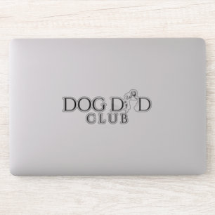 Dog Dad Club Minimal Linje Konst Dekal