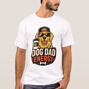 Dog Dad Energi Rolig Golden Retriever Streetwear T Shirt