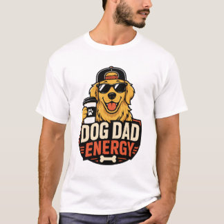 Dog Dad Energi Rolig Golden Retriever Streetwear T Shirt
