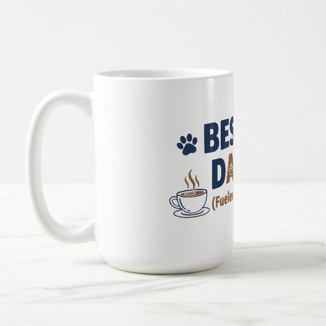 Dog Dad – Funny Dog Lover Gift Kaffemugg (Vänster)