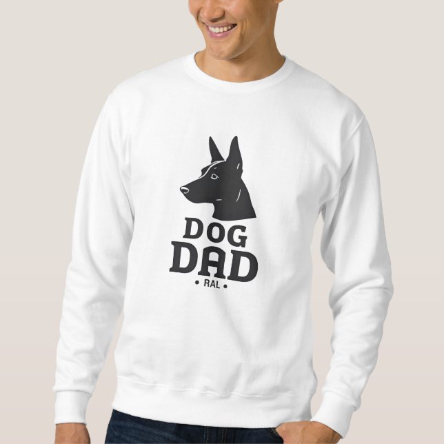 Dog Dad Gifts for Him – Funny & Custom Gea Lång Ärmad Tröja (Framsida)