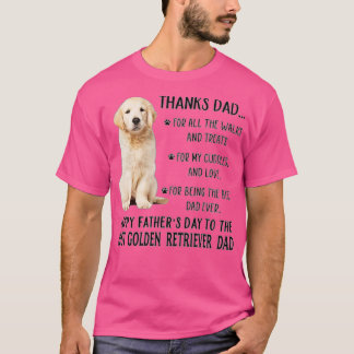 Dog Dad Happy Father's Day To The Best Golden Retr T Shirt
