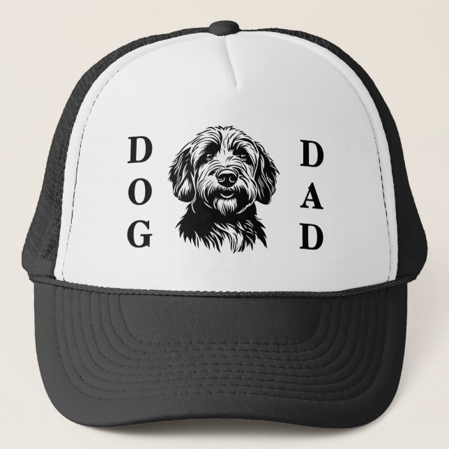 DOG DAD Labradoodle Doodle Hund Fars Dag  Keps (Framsida)