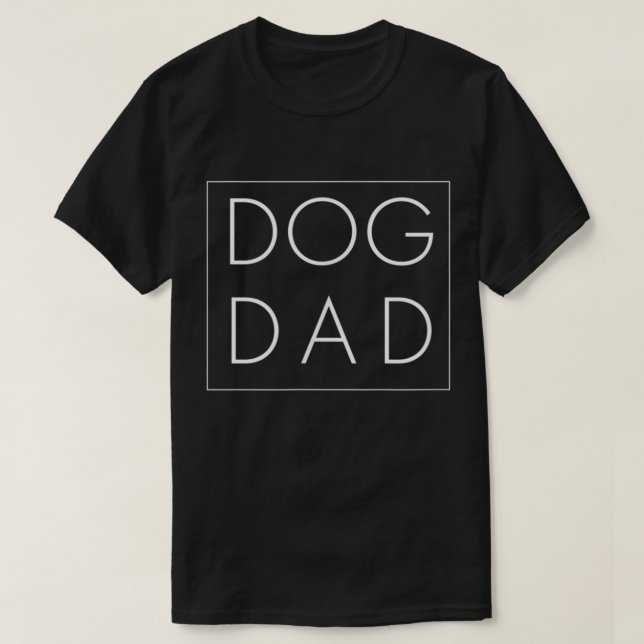 Dog Dad Minimalist Typography Design T Shirt (Design framsida)