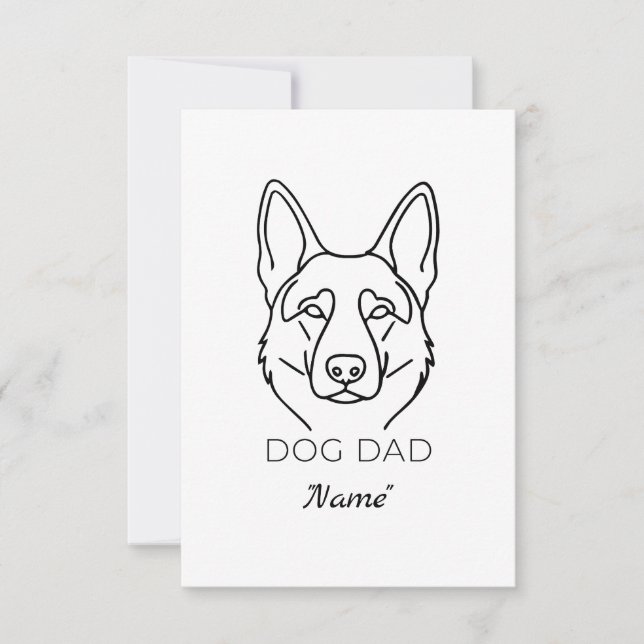 Dog Dad mit Name personalisiert Hundepapa  (Framsida)