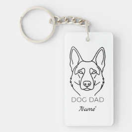 Dog Dad mit Name personalisiert Hundepapa