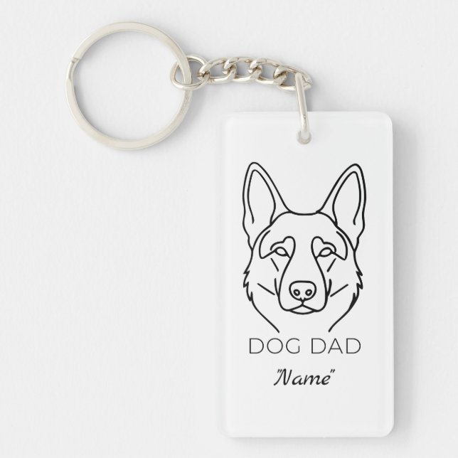 Dog Dad mit Name personalisiert Hundepapa  (Framsidan)