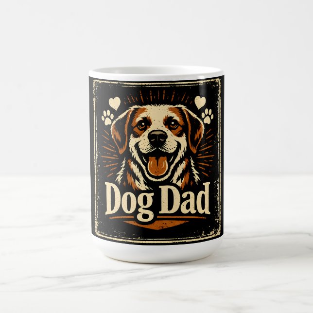 Dog Dad – Proud Canine Father Love Kaffemugg (Center)