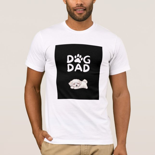  Dog Dad T-shirt | Funny Pet Lover Tee  (Framsida)