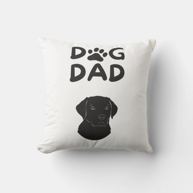  Dog Dad T-shirt | Funny Pet Lovers Tee  Kudde (Framsida)