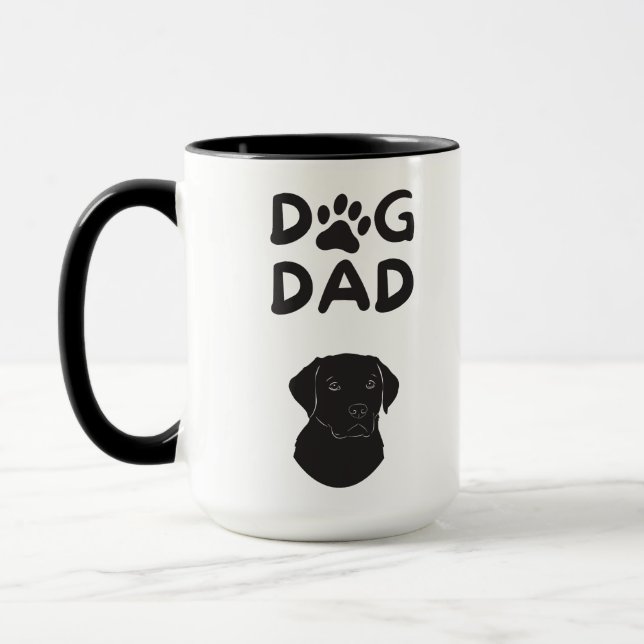  Dog Dad T-shirt | Funny Pet Lovers Tee  Mugg (Vänster)