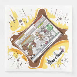 Dog Daze | Absurd Visual Humor Dinner Napkin Pappersservett