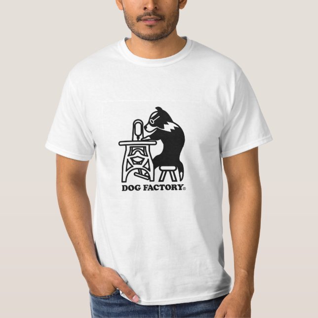 DOG FACTORY オリジナルロゴ Tシャツ T SHIRT (Framsida)