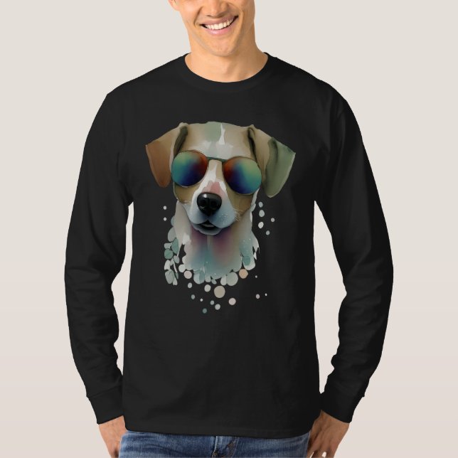 dog for  Colorful Kitty Adoption T Shirt (Framsida)