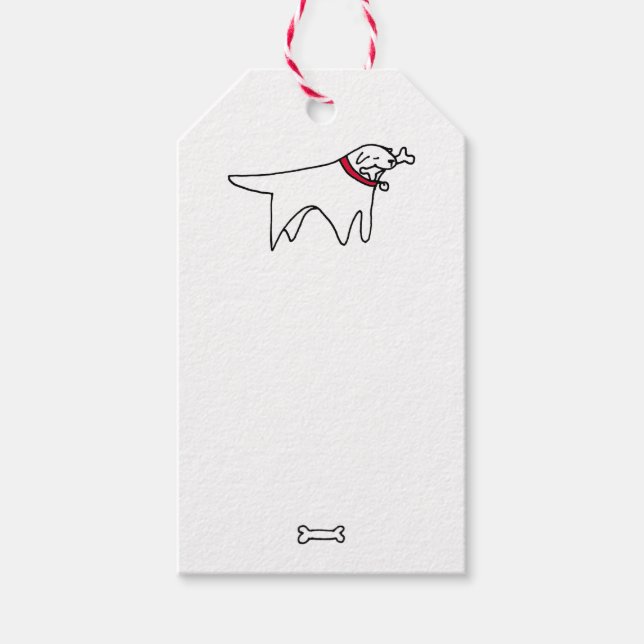 Dog Gift Tag Presentetikett (Framsidan)
