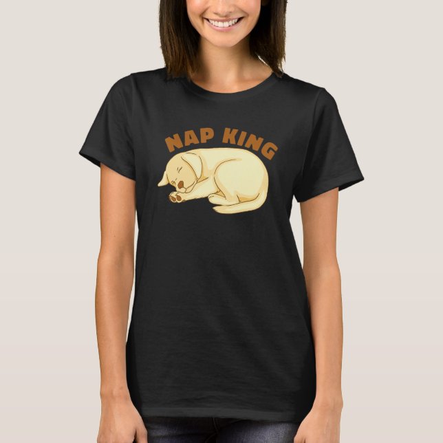 Dog Golden Retriever Nap Sleeping Sleep Pajama Nig T Shirt (Framsida)
