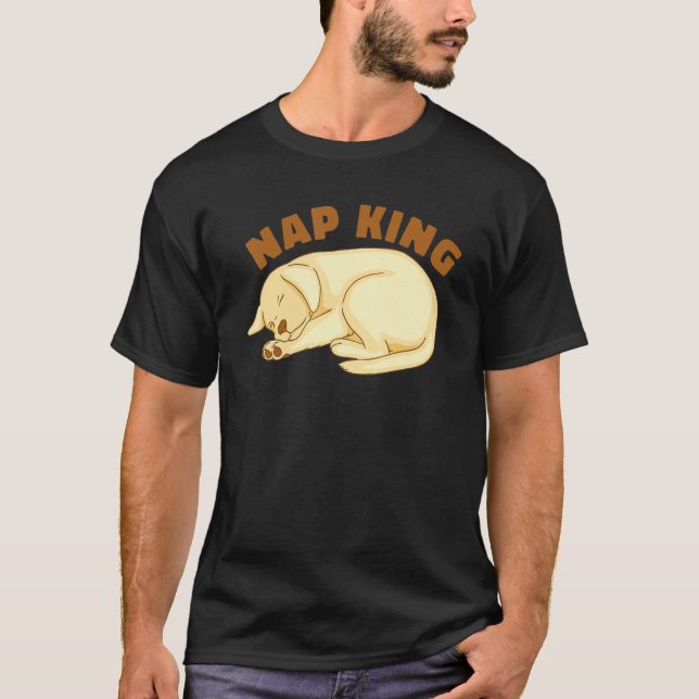 Dog Golden Retriever Nap Sleeping Sleep Pajama Nig T Shirt (Framsida)