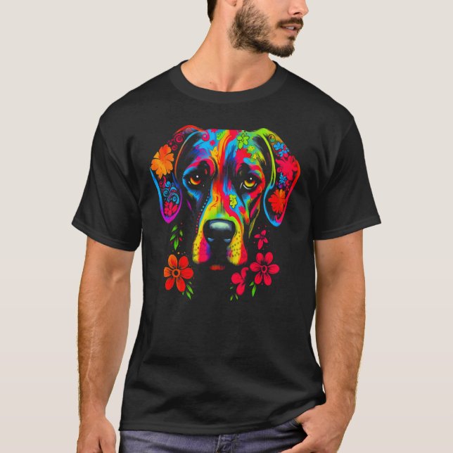 Dog Great Dane T Shirt (Framsida)