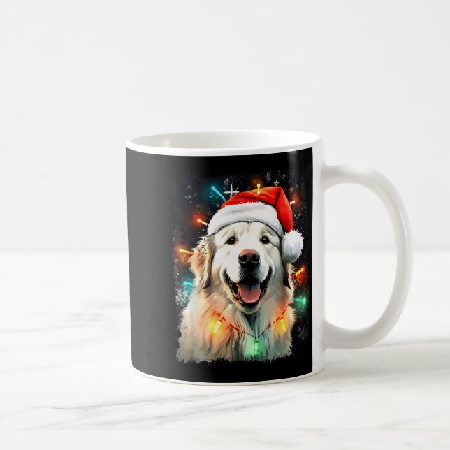 Dog Great Pyrenees Christmas  Kaffemugg (Höger)