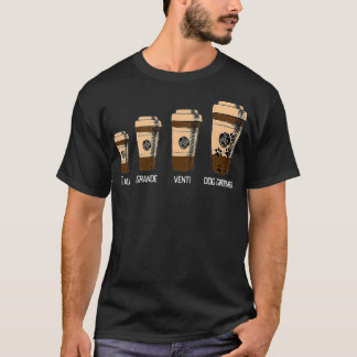 Dog Groomer Big Coffee Lover Humor Job Career  T Shirt