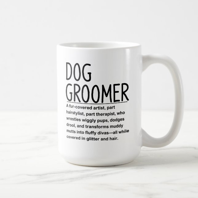 Dog groomer kaffemugg (Höger)
