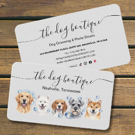Dog Grooming Business Card  Visitkort
