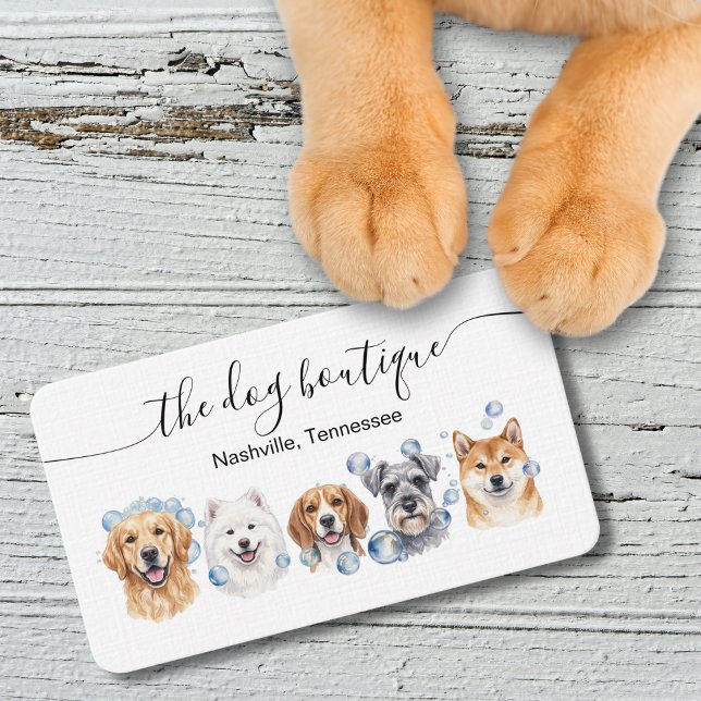 Dog Grooming Business Card  Visitkort (Dog grooming)