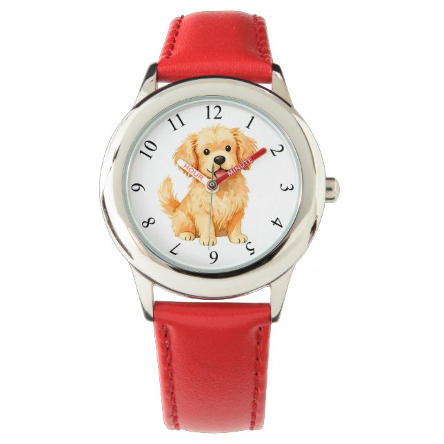 Dog Grooming Personalized Luxury Modern Collection Armbandsur (Framsida)