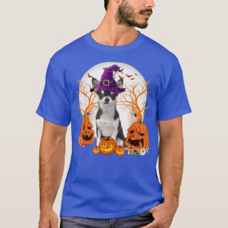 Dog Halloween Chihuahua Dog Jack O Lantern Pumpkin T Shirt