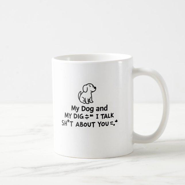 Dog Humor Kaffemugg (Höger)