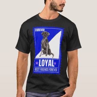 Dog Humor Labrador Hund Quote Forever Frimärke Col T Shirt