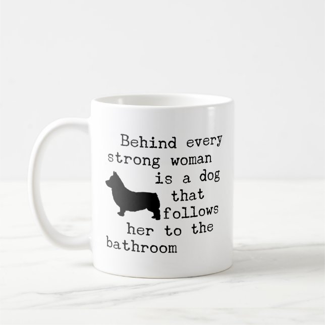 Dog Humor Quote - Corgi Kaffemugg (Vänster)
