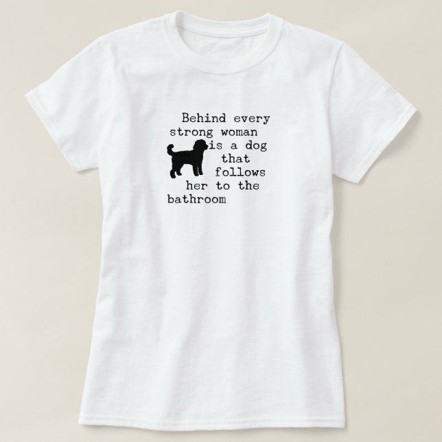 Dog Humor Quote - Labradoodle T Shirt (Design framsida)