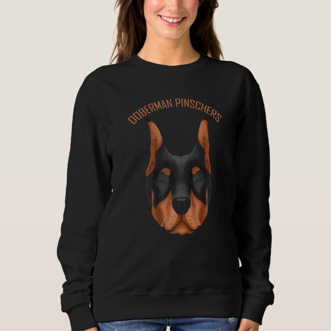 Dog   I Love My Doberman Pinscher T Shirt (Framsida)