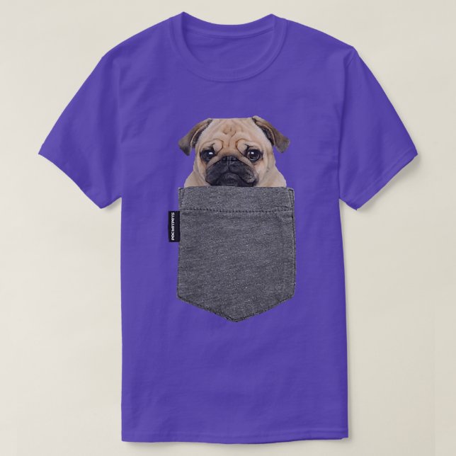 Dog in Your Pocket T Pug  Shirt (Design framsida)