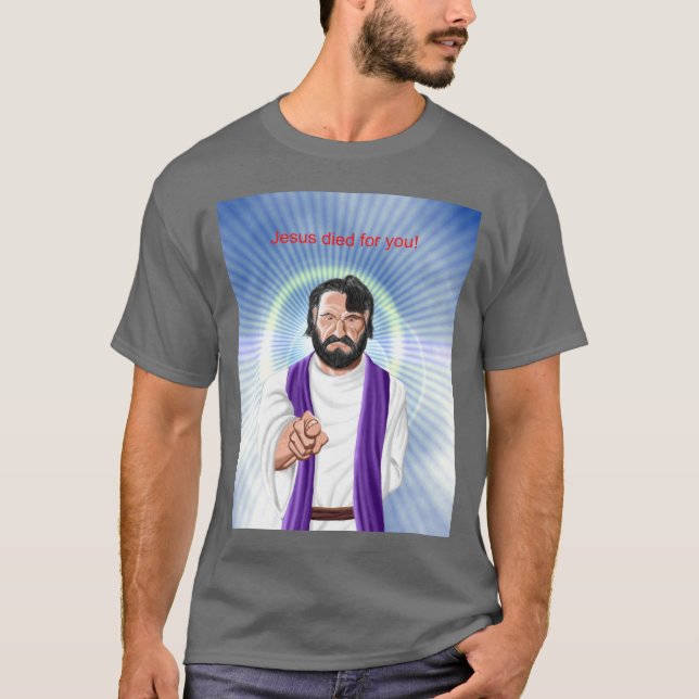 "Dog Jesus för dig" darkt-skjortan Tee Shirt (Framsida)